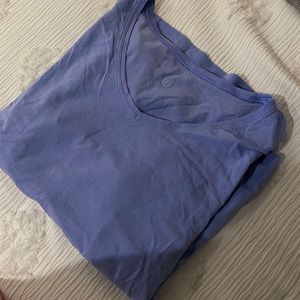 Lulu Lemon 3/4 Length Blue Long Sleeve